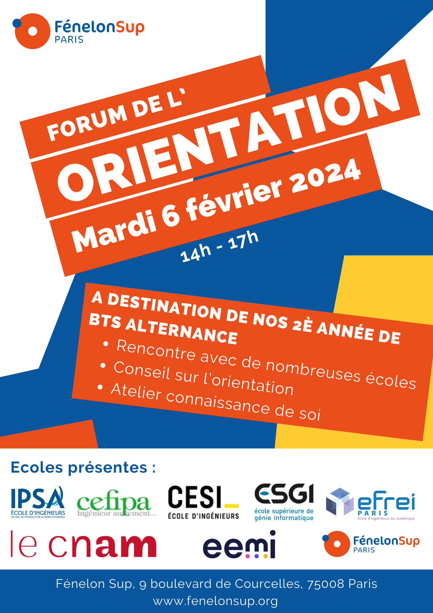 Forum de l'orientation 2024 - Fénelon Sup Paris